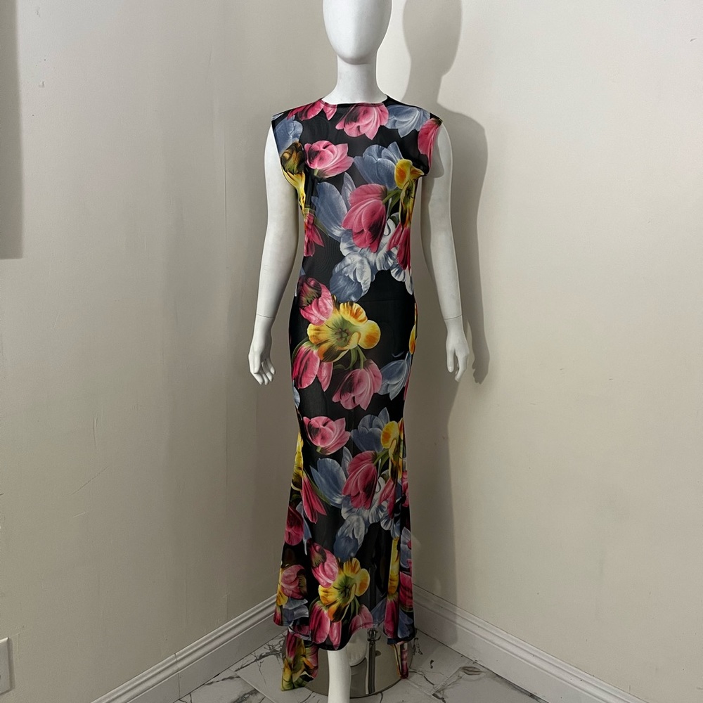 Floral printed dress